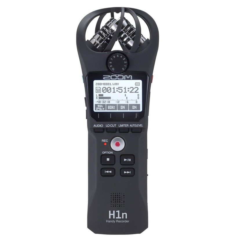 Máy Ghi âm Zoom H1N cầm tay - thiết kế nhỏ gọn, dễ sử dụng có màn hình hiển thị - Hàng chính hãng, BH 1 năm