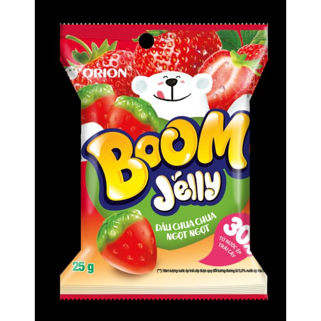 Kẹo dẻo Boom Jelly orion dâu, nho, đào