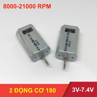 Động cơ motor mô tơ mini 180 DC 3V-7.4V tốc độ cao 8000-21000 RPM chất lượng cao - LK0094