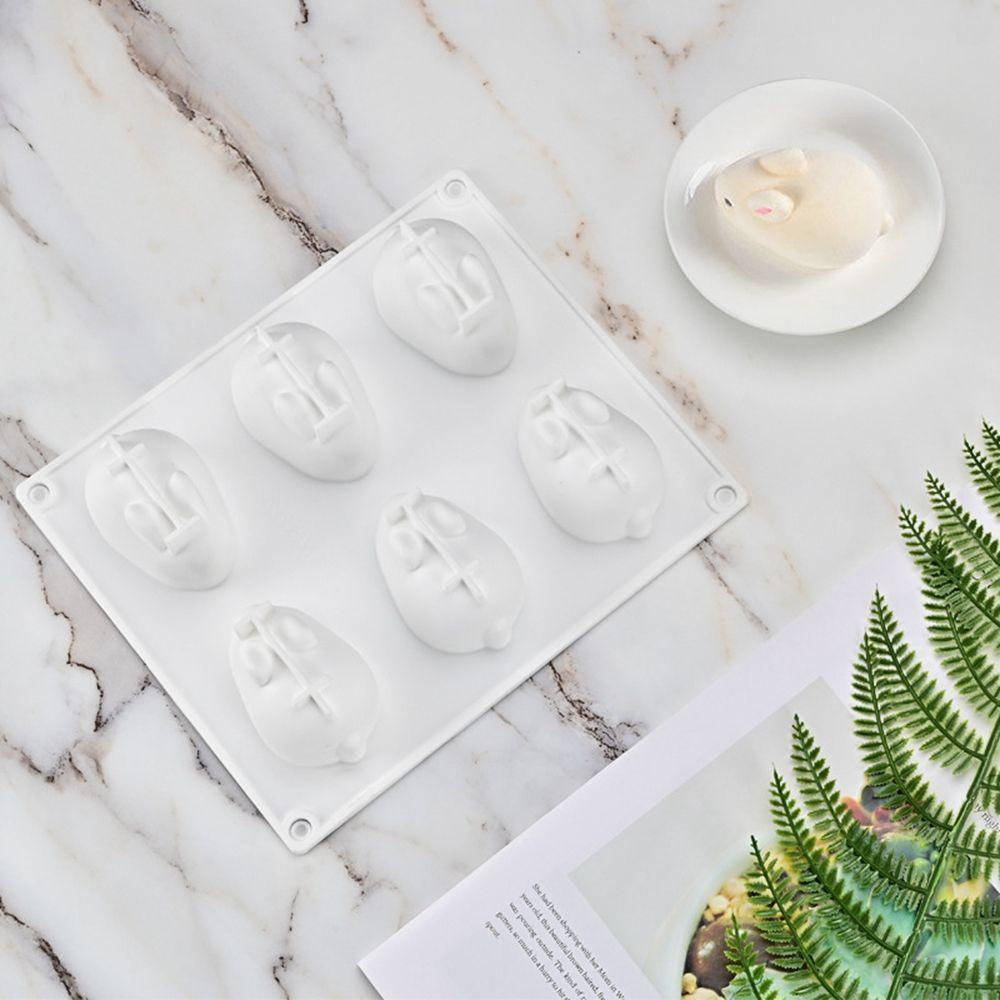 Khuôn Silicon Làm Bánh Không Mùi Hình Thỏ Dễ Thương