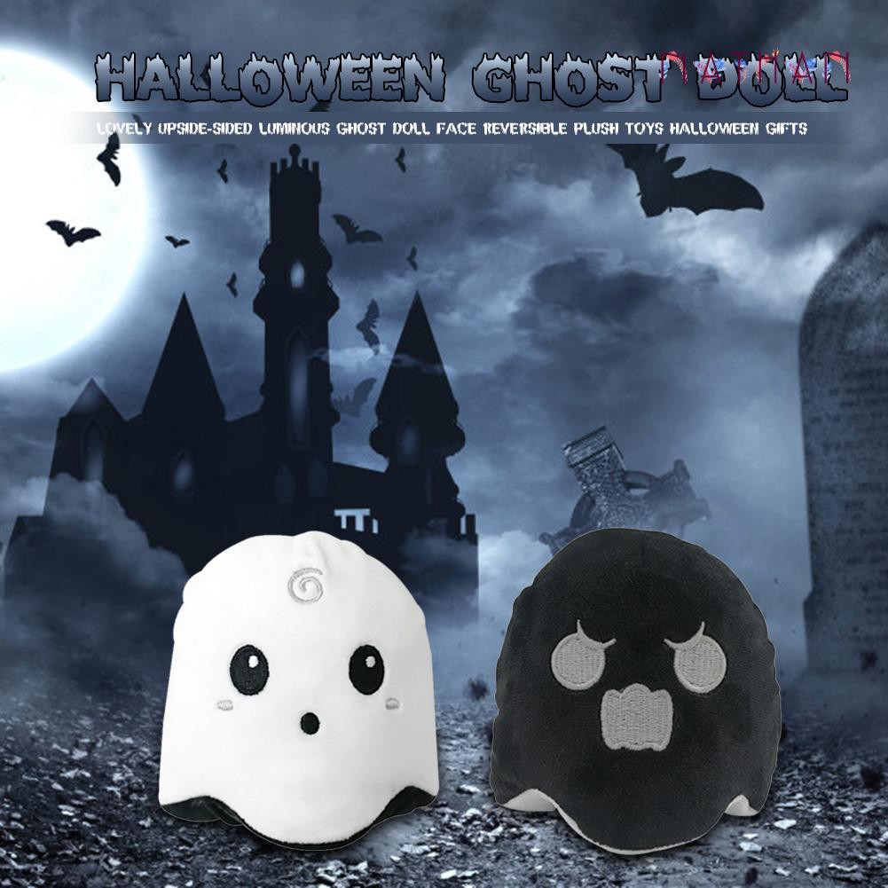 Búp Bê Nhồi Bông Hình Quả Bí Đỏ Trang Trí Halloween