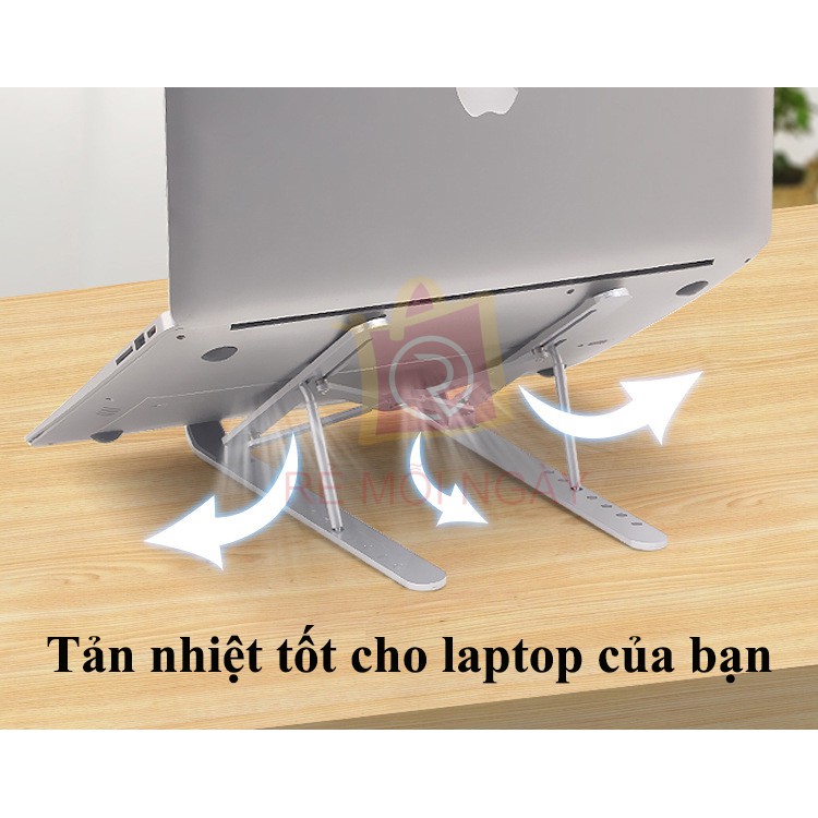 Giá đỡ laptop, macbook hợp kim nhôm có nhiều kích thước