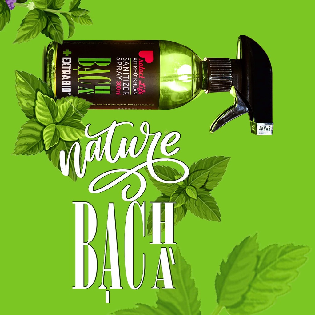 Dung dịch xịt khử khuẩn bề mặt Extra Bio chai 300ml