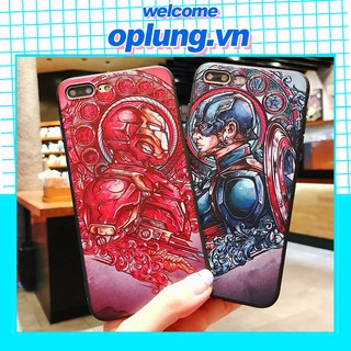 Ốp lưng hình iron man đỏ đen đủ mã cho các loại điện thoại iphone 6 đến iphone 11ProMax  - a208
