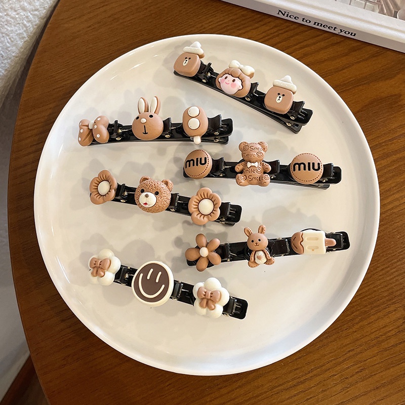 Hộp 2022 Dụng Cụ Búi Tóc Màu Sắc Cà Phê