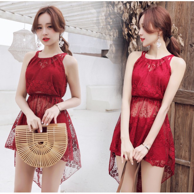 CÓ SẴN set bikini áo tắm 3 mảnh nữ phối ren | BigBuy360 - bigbuy360.vn