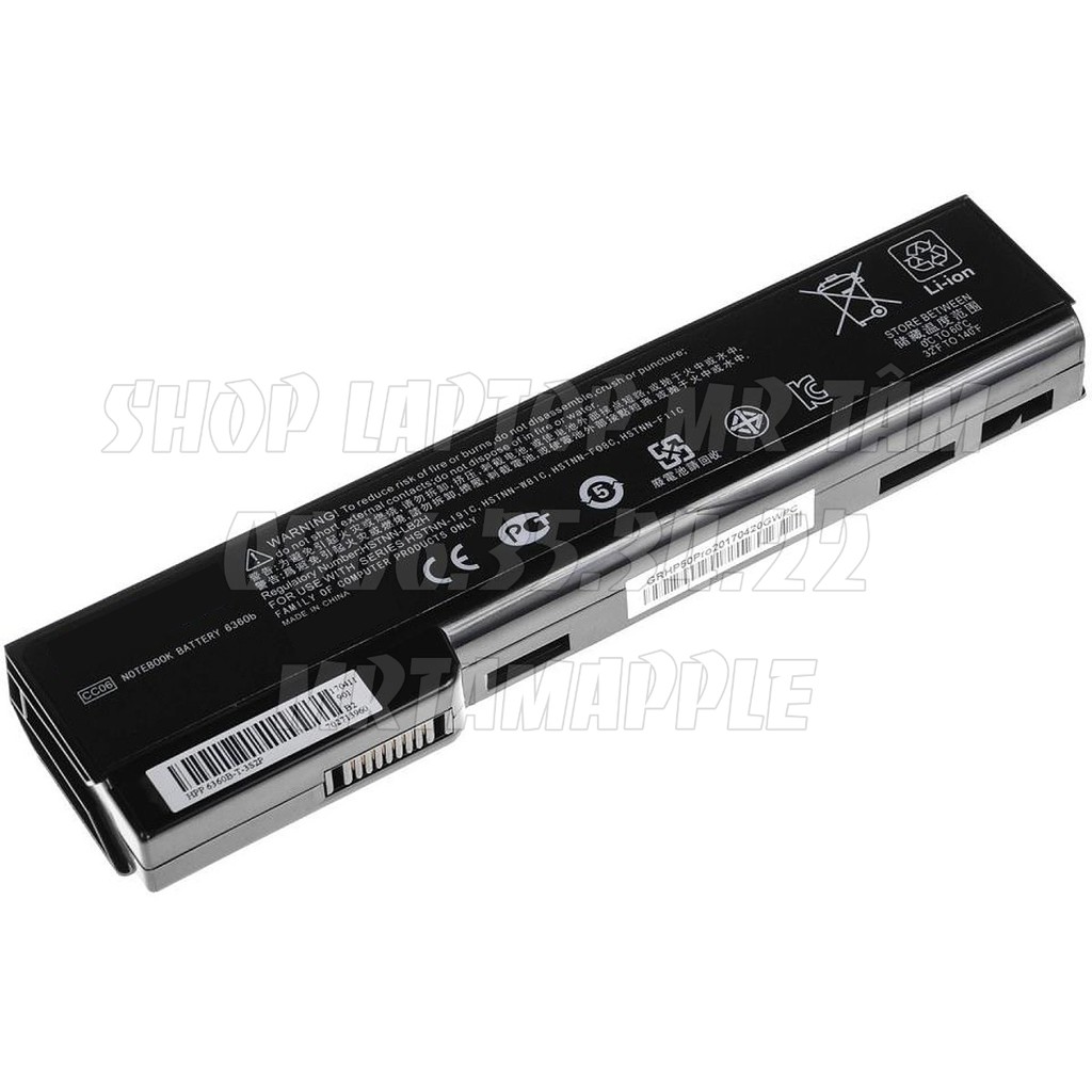 (BATTERY) PIN LAPTOP HP 8460P - 6 CELL - ProBook 6360b 6460b 6465b 6470 6560b 6565b Elitebook 8460p 8460w 8470w 8570p