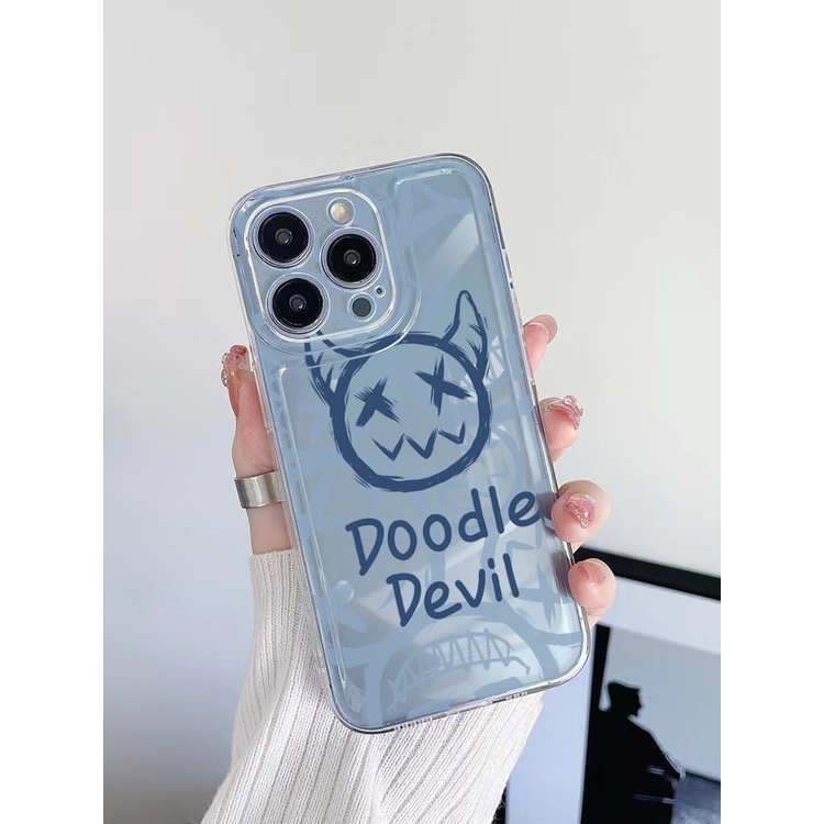 Ốp Điện Thoại TPU Trong Suốt Hình Doodie Devil Cho Xiaomi Redmi Note 11 12 Pro 5G 11S 10 Pro 4G 10S Redmi 12C 11A 10C 9C