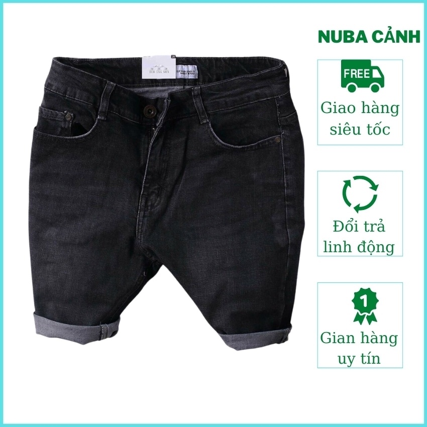 Quần short jean nam chất vải bò, cao cấp hàn quốc đẹp giá rẻ AT 215
