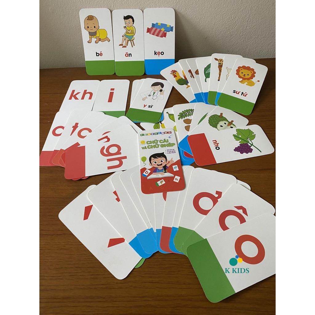 Bộ thẻ Flash card chữ cái cho bé