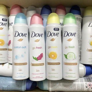 [ĐỦ MÙI] Xịt khử mùi Dove 48H 150ml