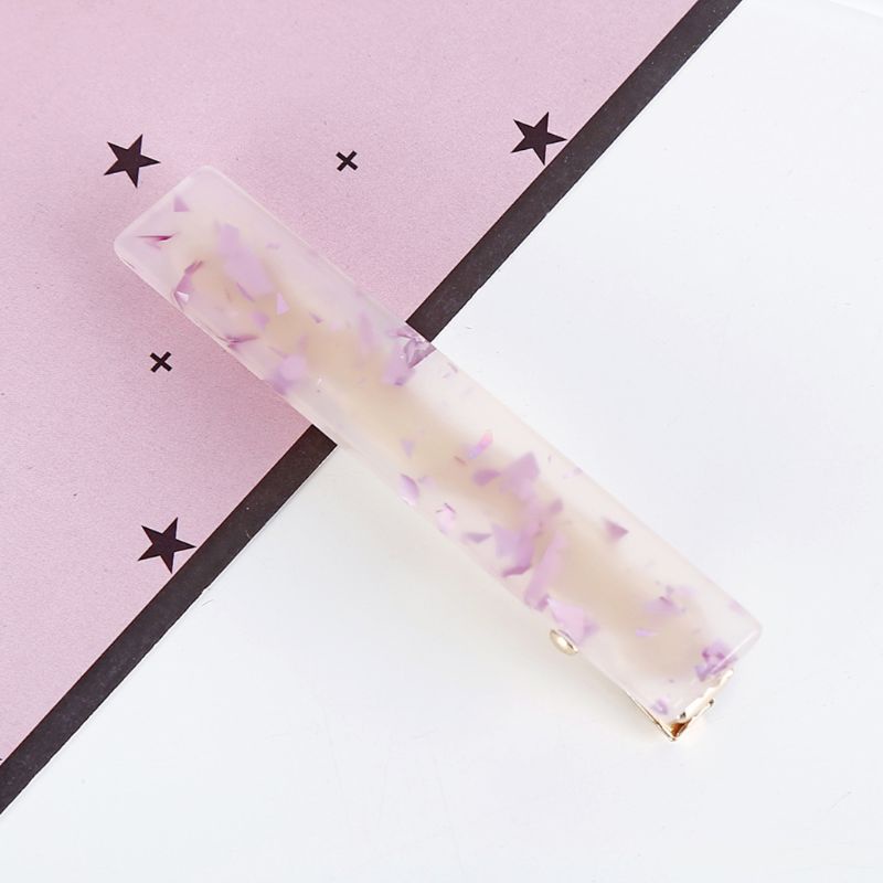 Kẹp Tóc Mỏ Vịt Bằng Acrylic Màu Kẹo Ngọt Phong Cách Hàn Quốc Tối Giản Cho Nữ flgo Marb