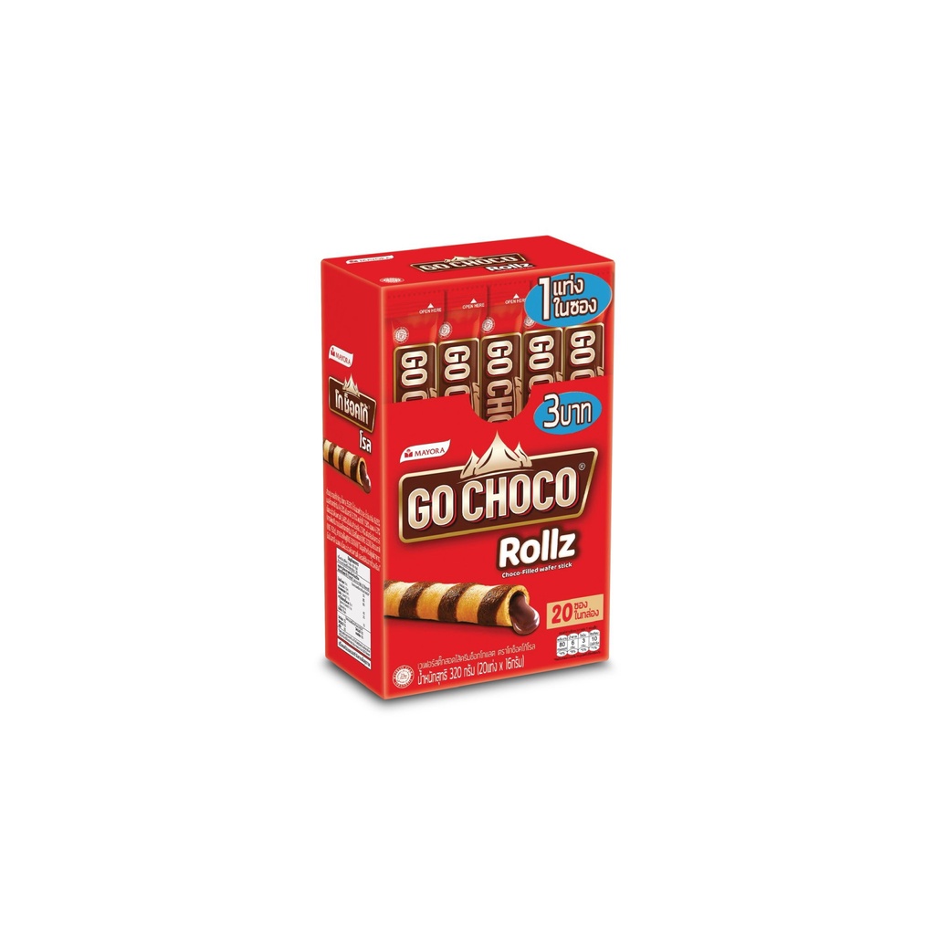 Bánh quế nhân socola Go Choco Rollz 320g