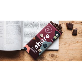 Chocolate hữu cơ nho đen và hạt phỉ Share Thụy Sĩ 100g