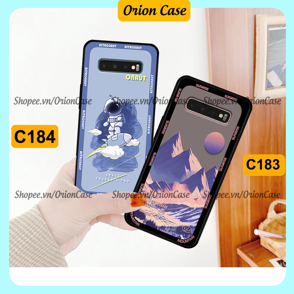 Ốp Samsung S10 - S10 Plus - S10 5G in hình astronaut pro nasa, moutain cá tính.ốp lưng chống sốc.