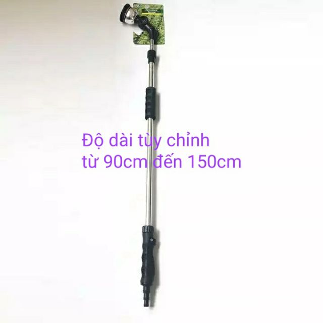 Súng Xịt Tưới Cây, Hoa Cần Phun Dài 90cm đến 150cm, Góc Phun Tùy Chỉnh Nhập Khẩu Đài Loan Aqua Mate W2160