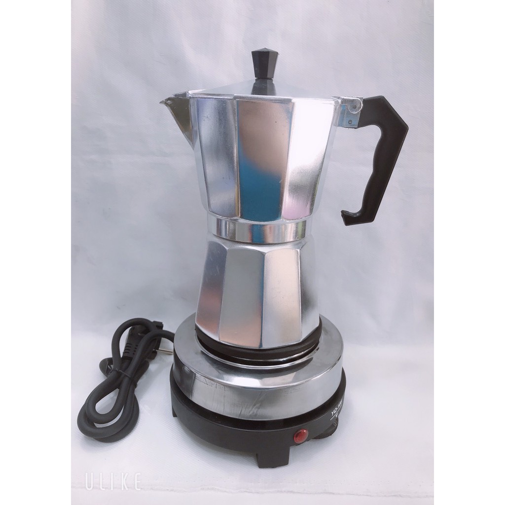 BẾP ĐIỆN CHUYÊN DỤNG PHA CAFE Moka Pot KÈM BÌNH PHA CAFE 50ML - 150ML - 330ML