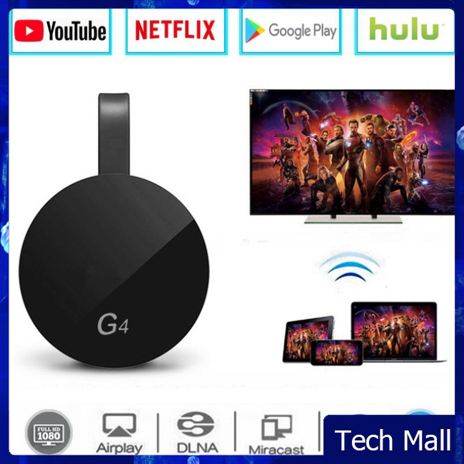 For Google Chromecast 2/3/2018 Android Netflix YouTube Cromecast Miracast WiFi HDMI Dongle Receiver