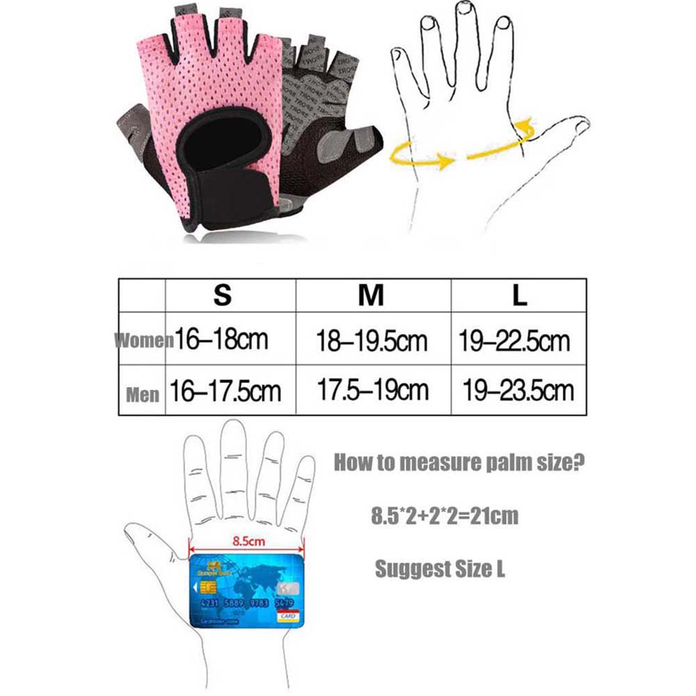 Găng tay hở ngón AARON1 chống trượt thoáng khí hỗ trợ luyện tập thể hình/yoga cho nam