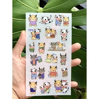 [MÃ KIMDON153 GIẢM 10K ĐƠN TỪ 50K] Sticker hình dán bò sữa siêu xinh (tự chọn mẫu)