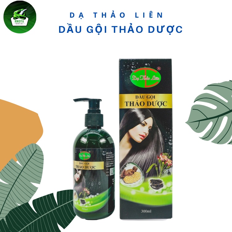 Dầu Gội Thiên Nhiên Thảo Dược Dạ Thảo Liên Sạch Gàu Chăm Sóc Dưỡng Tóc Mềm Mượt Rikota NLDG300