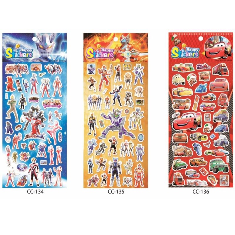 Hình Dán Sticker Nổi 3D,5D Size to không thấm nước