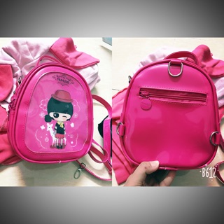 Thanh lý túi chéo + balo cô gái 2in1 mumuso