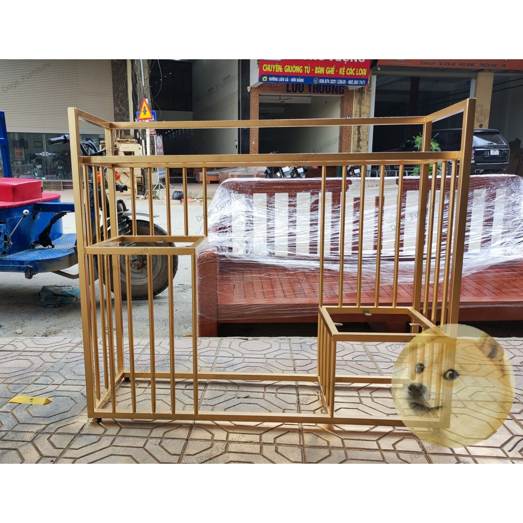 Bàn Console mặt đá, kệ bàn hành lang, console kê sát tường khung vuông ba tầng thanh sọc