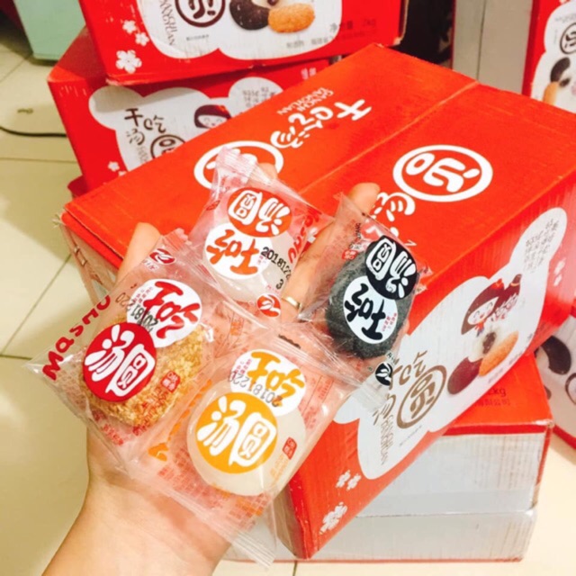 Bán lẻ 1kg bánh mochi tròn Mix đủ vị