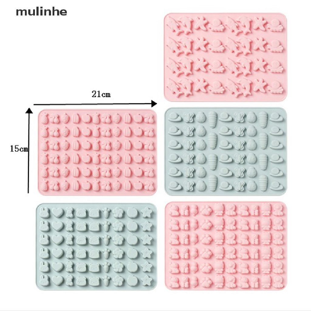 Khuôn Silicon Làm Kẹo Mềm / Trái Cây / Kẹo Hình Động Vật Mini