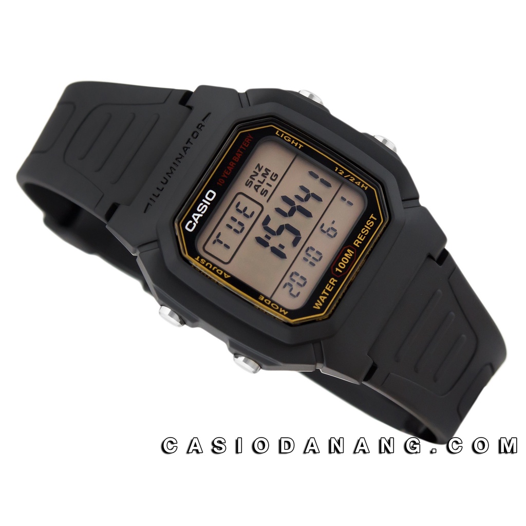 Đồng hồ nam dây nhựa Casio chính hãng Anh Khuê W-800HG-9AVDF