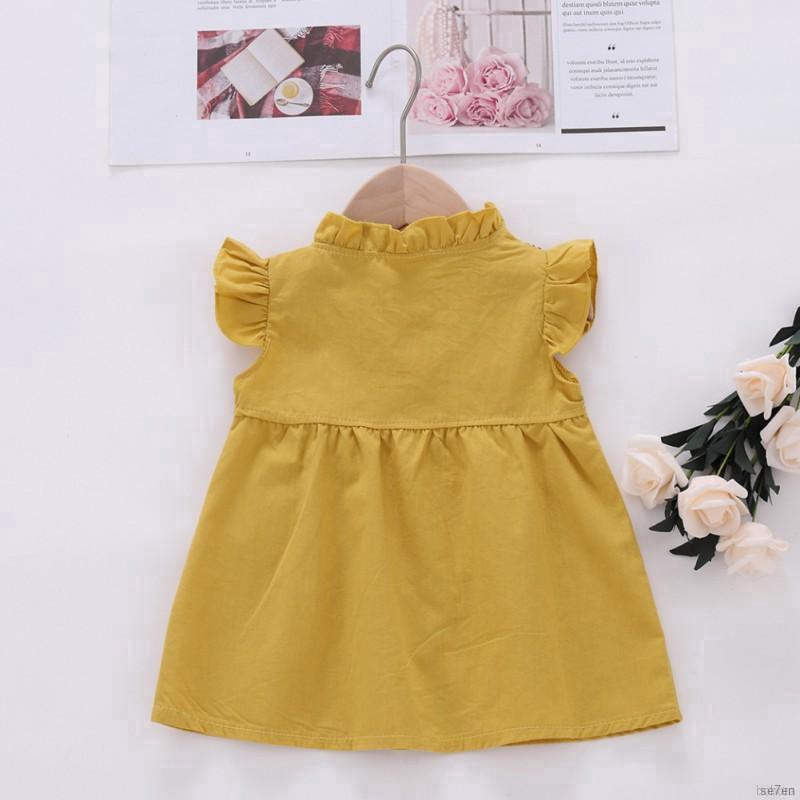 Đầm bé gái in hoa nhiều màu tự chọn