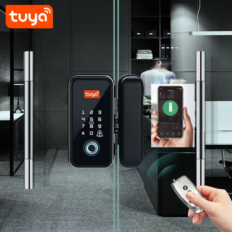 Khóa vân tay King Guard KG-KB2 cho cửa kính cường lực App TUYA