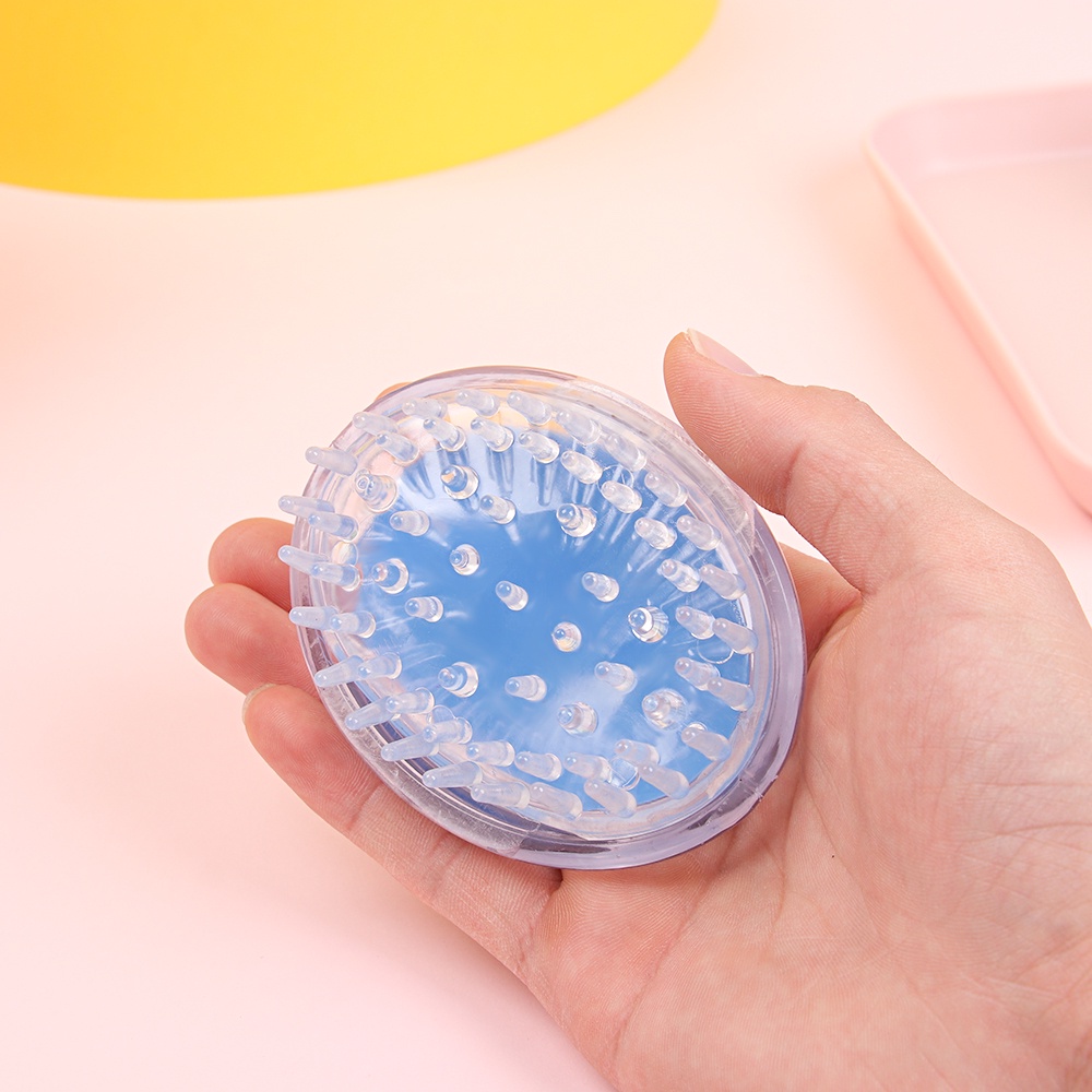 [Hàng mới về] Lược chải tóc mát xa gội đầu bằng silicon đa năng tiện dụng