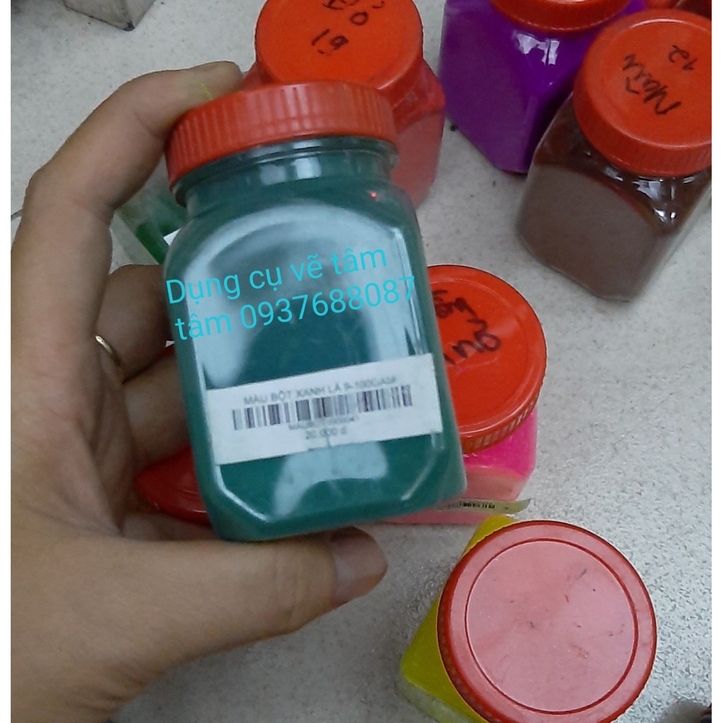 [ TÂM TÂM ]-Màu bột bán lẻ 50 gam, Màu bột 100 gam, màu bột 120 gam (Kèm hủ nhựa)-