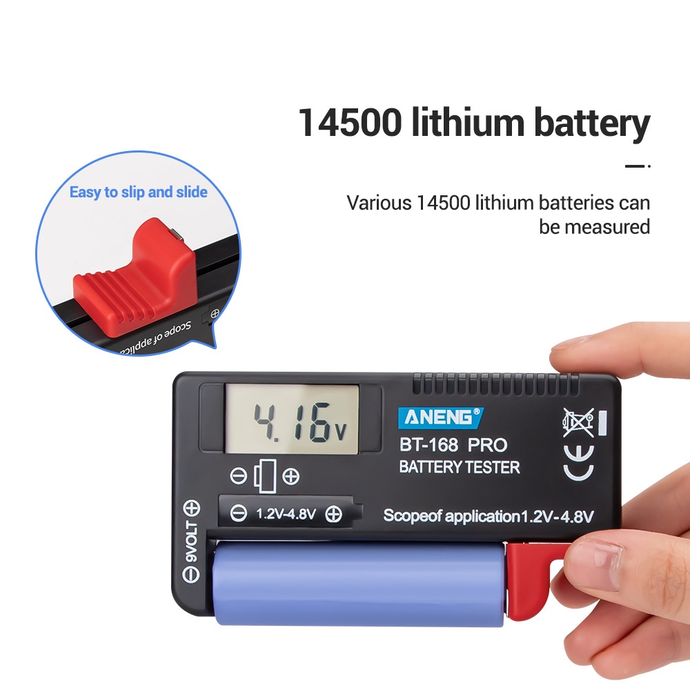 Thiết Bị Kiểm Tra Dung Lượng Pin ANENG BT-168PRO 9V
