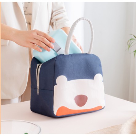 Túi Đựng Cơm Trưa Họa Tiết Hoạt Hình Dễ Thương Giữ Nhiệt Tiện Dụng Cho Mẹ Và Bé