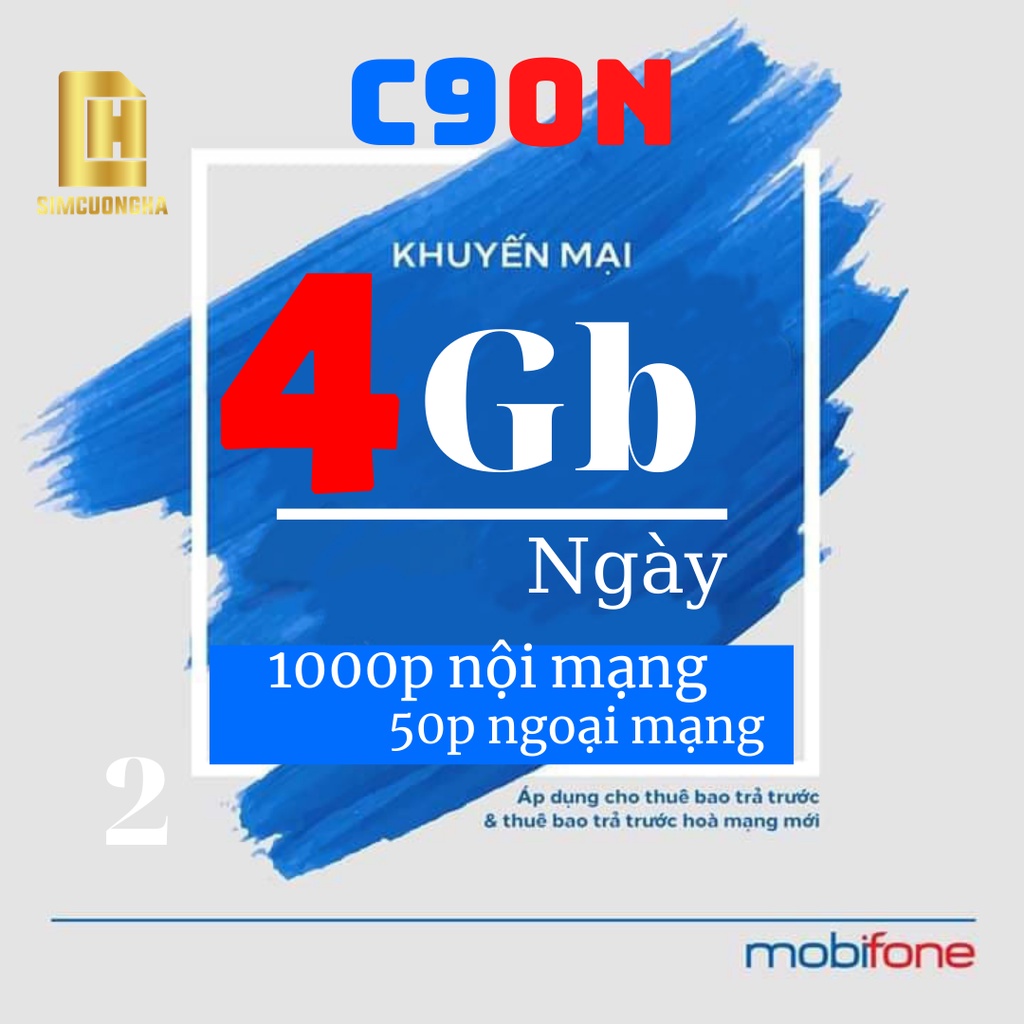 Sim mạng mobifone [4gb ngày] sim data 3g 4g mobiphone - SIMDATA4G