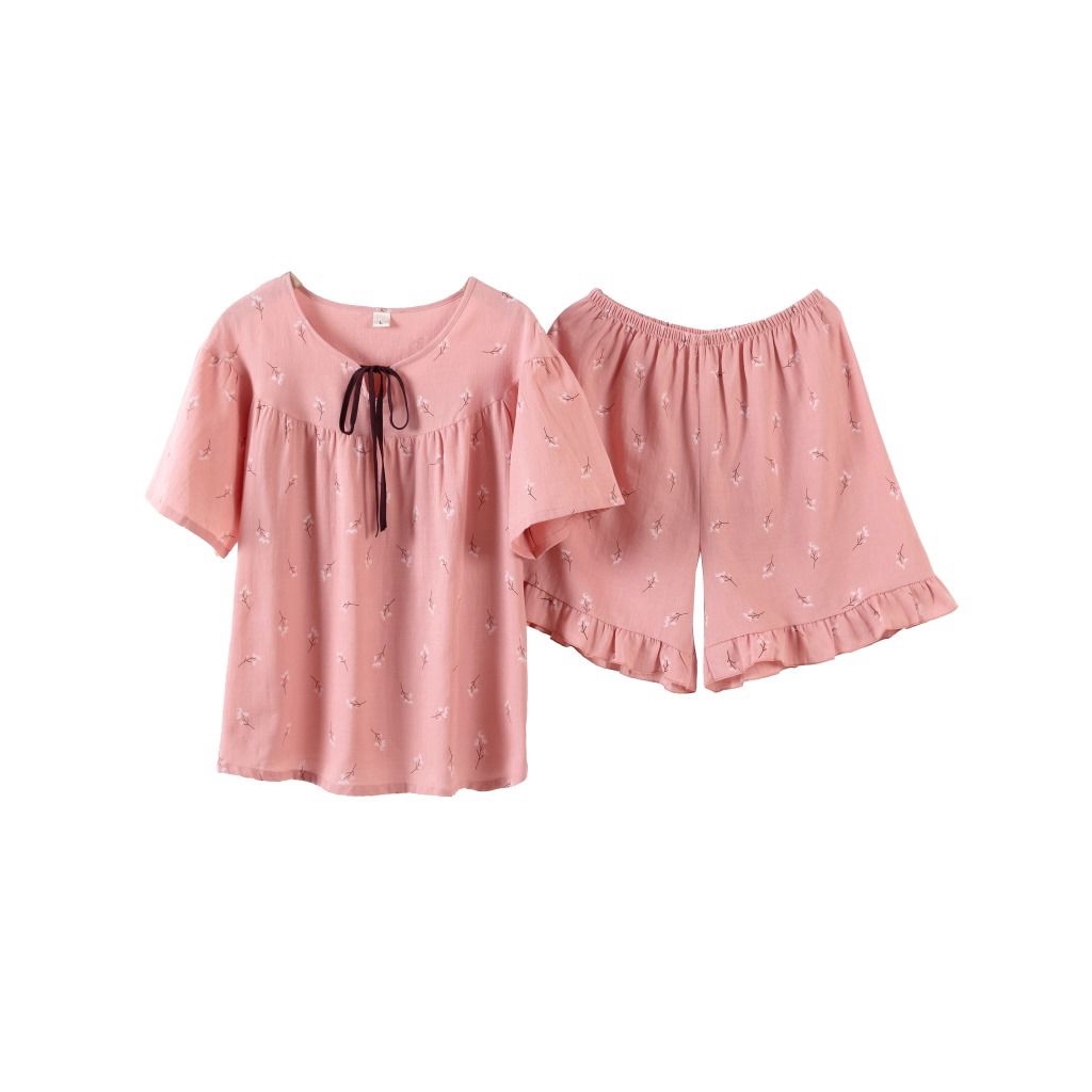 Bộ Đồ Ngủ Tay Ngắn Đáng Yêu Cho Nữ