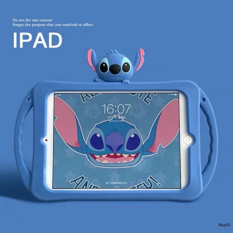 Bao Da Máy Tính Bảng In Hình Stitch Cho Ipad 2021 10.2 Mini 4 / 5 Air 1 / Air 2 Air 4 / 5 Ipad 10.9 Ipad 5Th Mini 1 / 3 Ốp