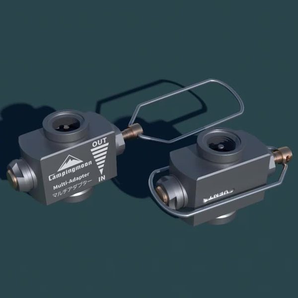 Van bơm gas đầu nạp ga dụng cụ sang chiết gas, Adapter Campingmoon Z15 bơm khí cho bình ga dã ngoại tròn.