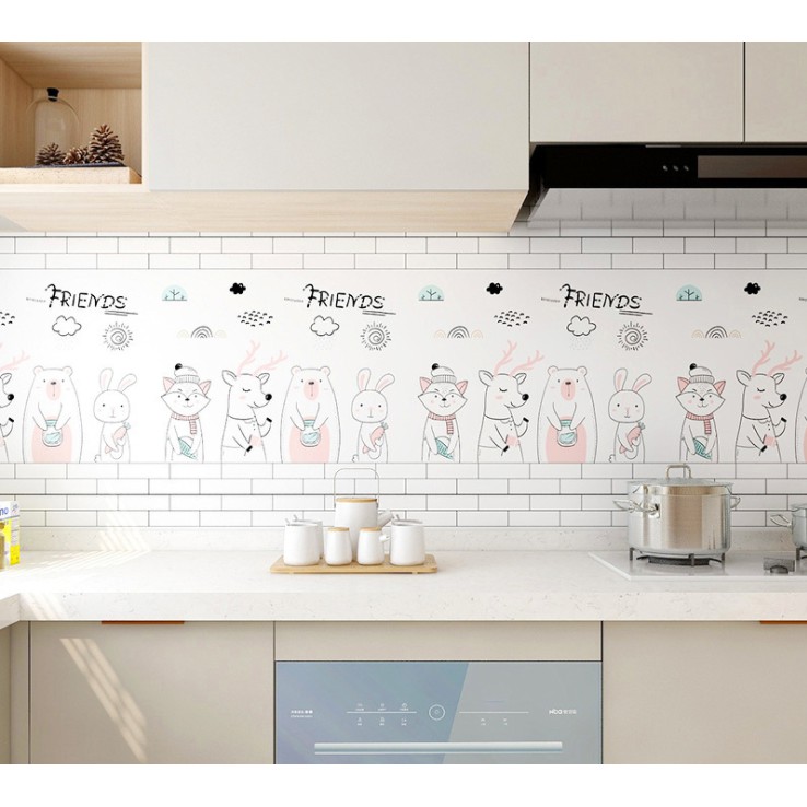 Decal DÁN TƯỜNG BẾP khổ rộng 60cm NHIỀU MẪU MỚI ( giá bán 1 mét dài tới )