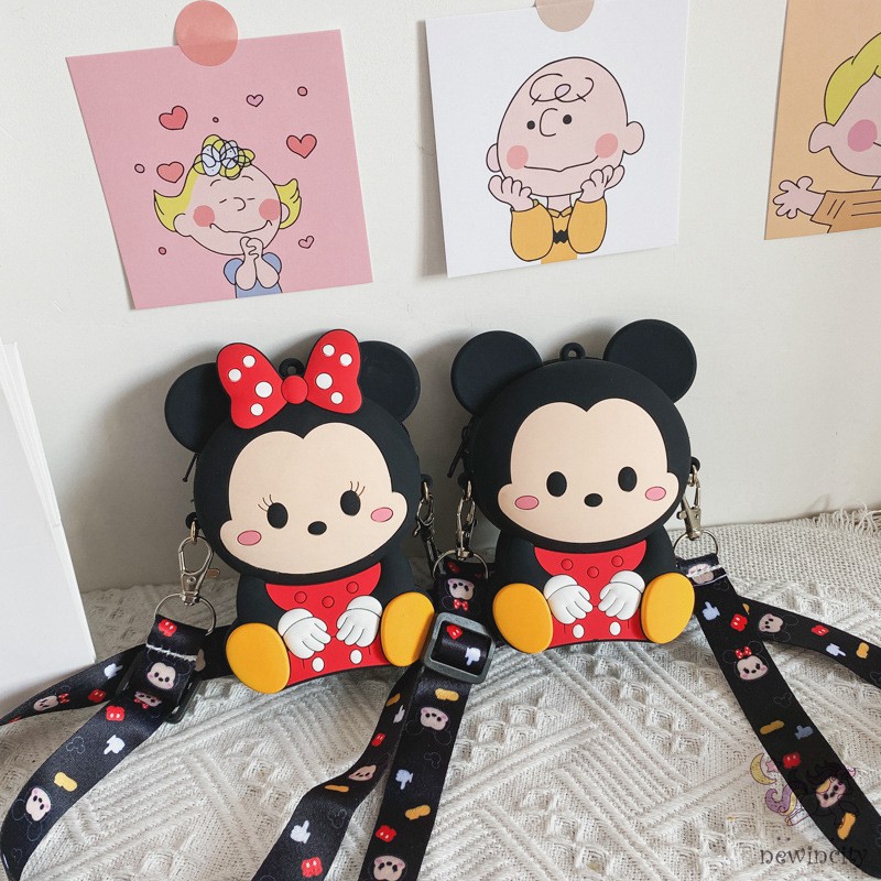 Túi Xách Tay Hình Chuột Mickey / Minnie Đáng Yêu Cho Bé
