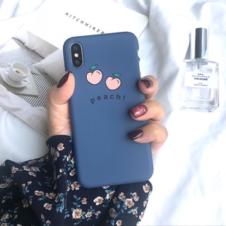 Ốp iphone nhựa cứng mịn 2 trái đào
