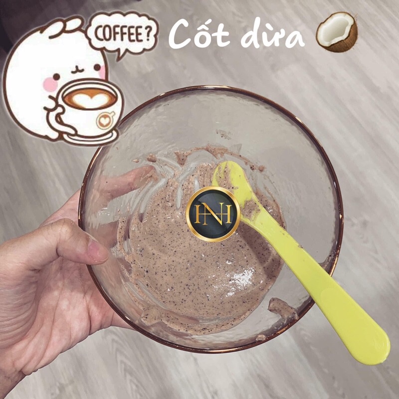 Bột ủ trắng, tắm trắng cafe cốt dừa cao cấp 100g