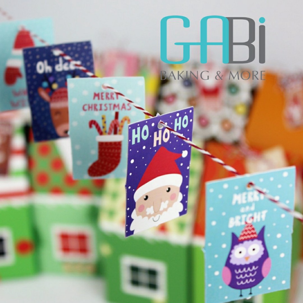 [Có sẵn] Bảng tag giấy Noel nhiều mẫu