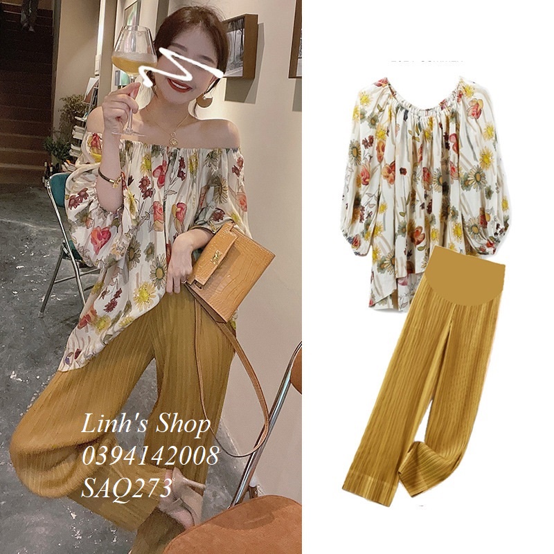 Set Áo Quần Bầu Bộ Bầu Xinh SAQ273
