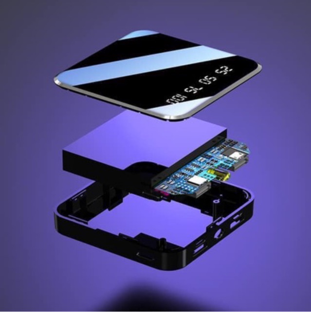 SẠC DỰ PHÒNG VUÔNG CÓ ĐÈN LED MẪU MỚI 2019 | BigBuy360 - bigbuy360.vn