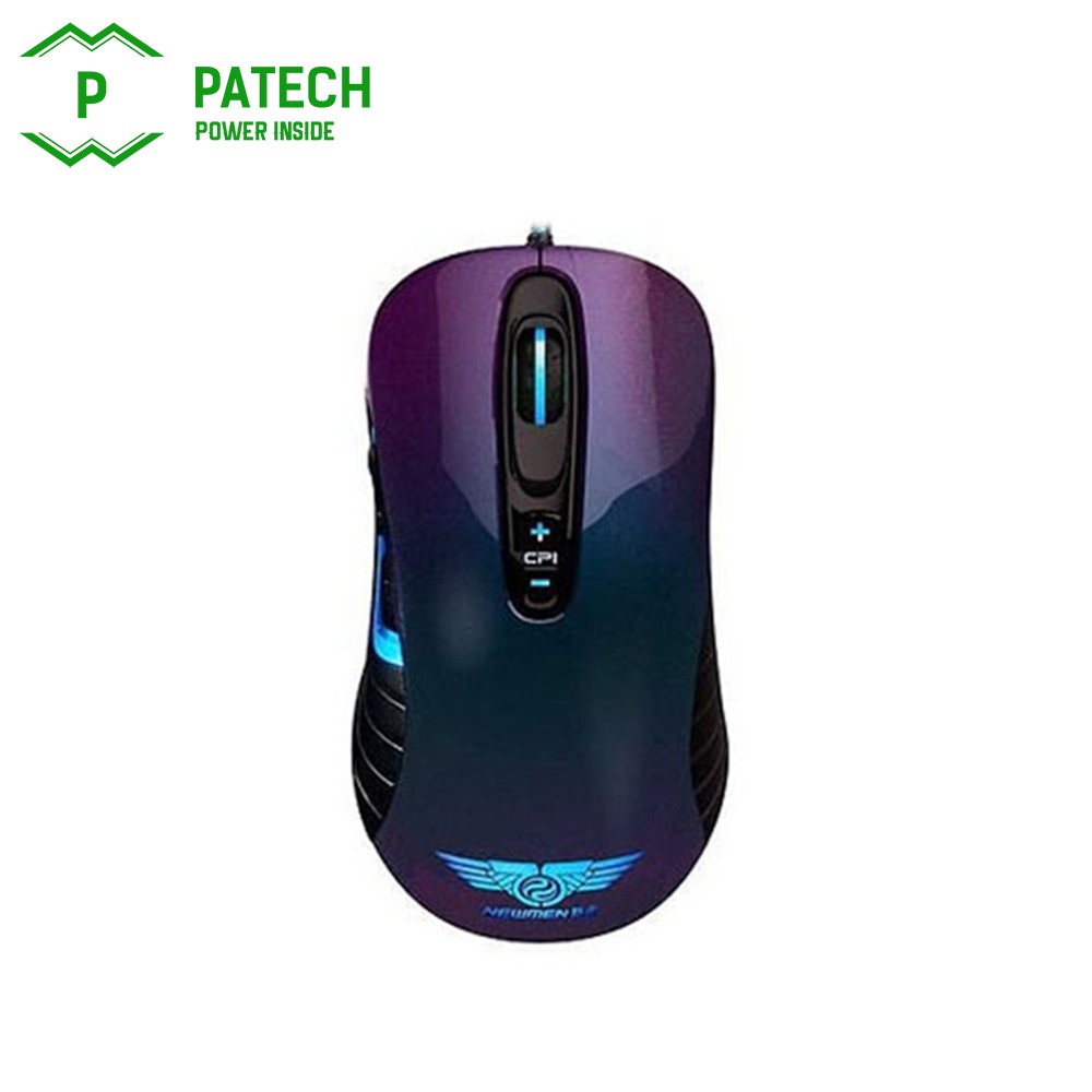 Chuột máy tính Newmen Gaming GX1-Pro 4000DPI Chipset A3090 Switch Omron Led đơn xanh - Hàng Chính Hãng