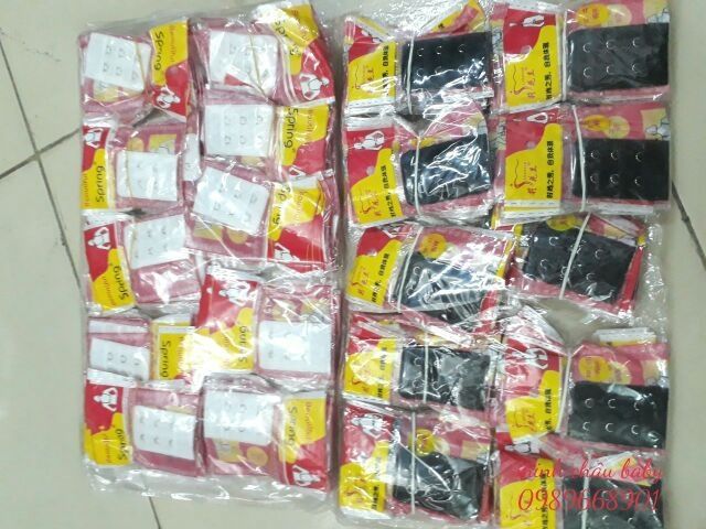 5k móc nối áo ngực 3 màu da trắng đen